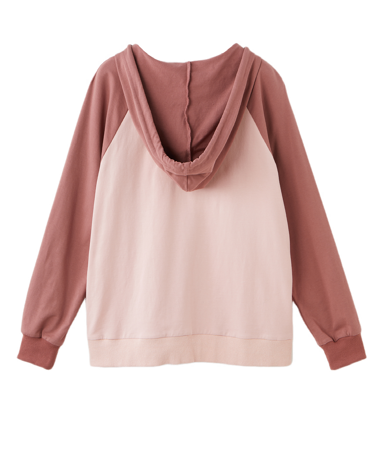 Color Block Raglan Letter Print Sweatshirt ECZ1235N