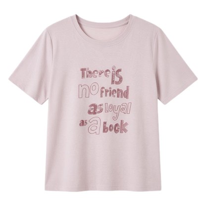 Loose round neck heavy-duty embroidered T-shirt FXZ8025