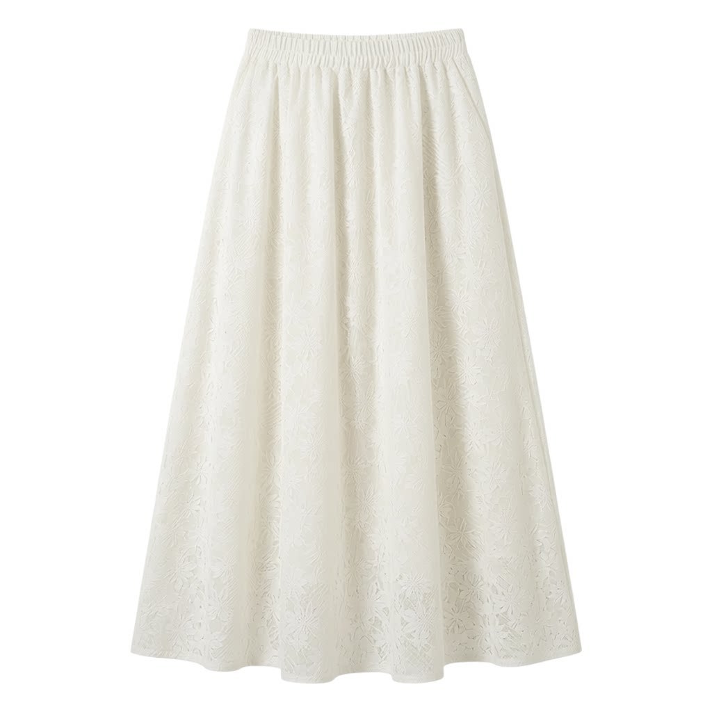 Fashionable slimming lace skirt FXBQ9003