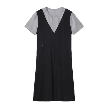 Color blocking patchwork dress FXQ9017