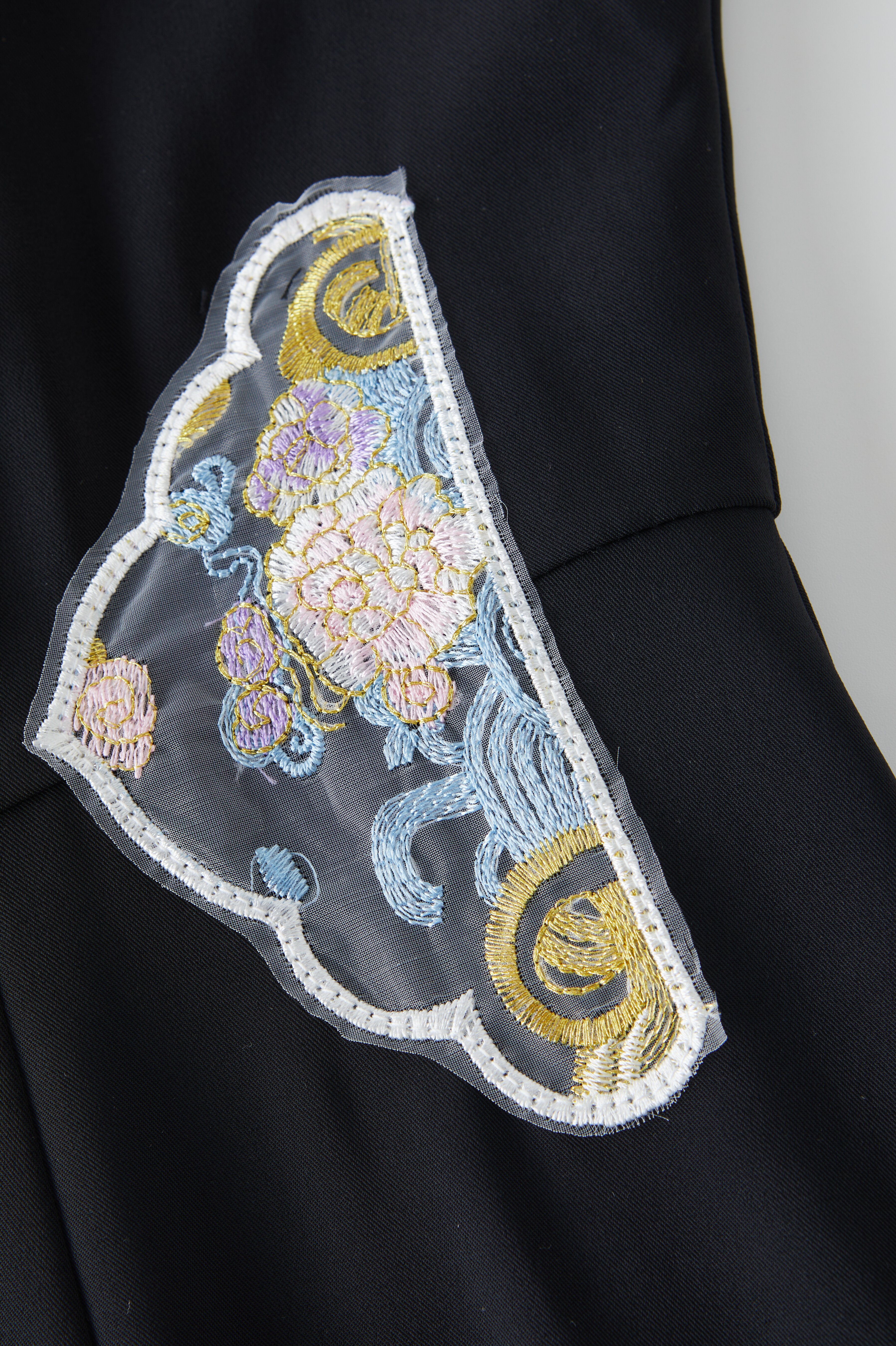 Improved Cheongsam Contrasting-Color Dress Dxq1771