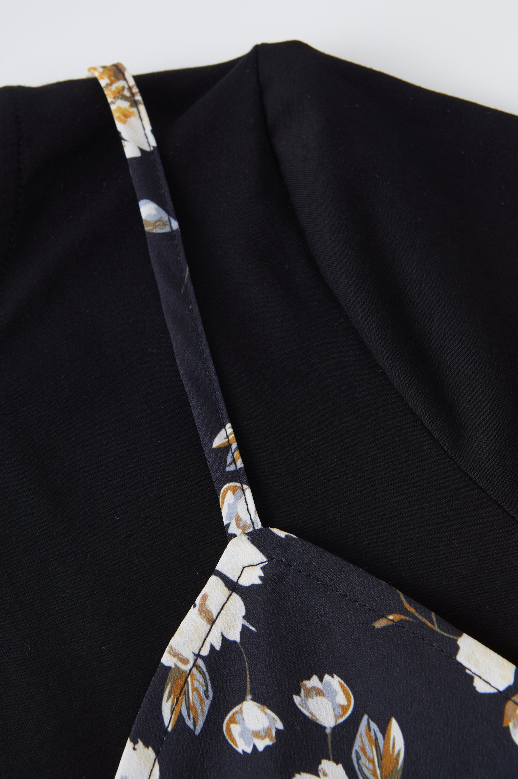 Fake Two-Piece Floral Dress DXQ0191