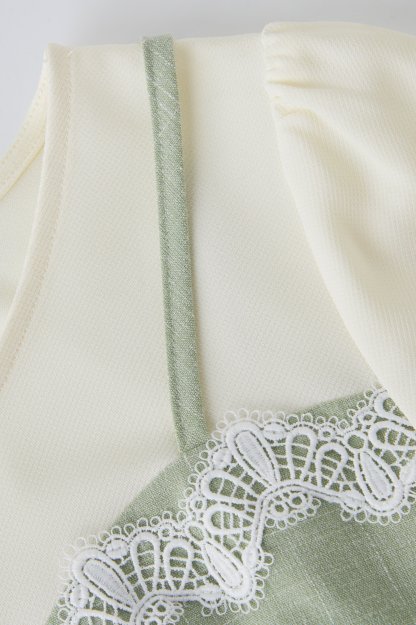 Fake Two-Piece Floral Dress DXQ0759