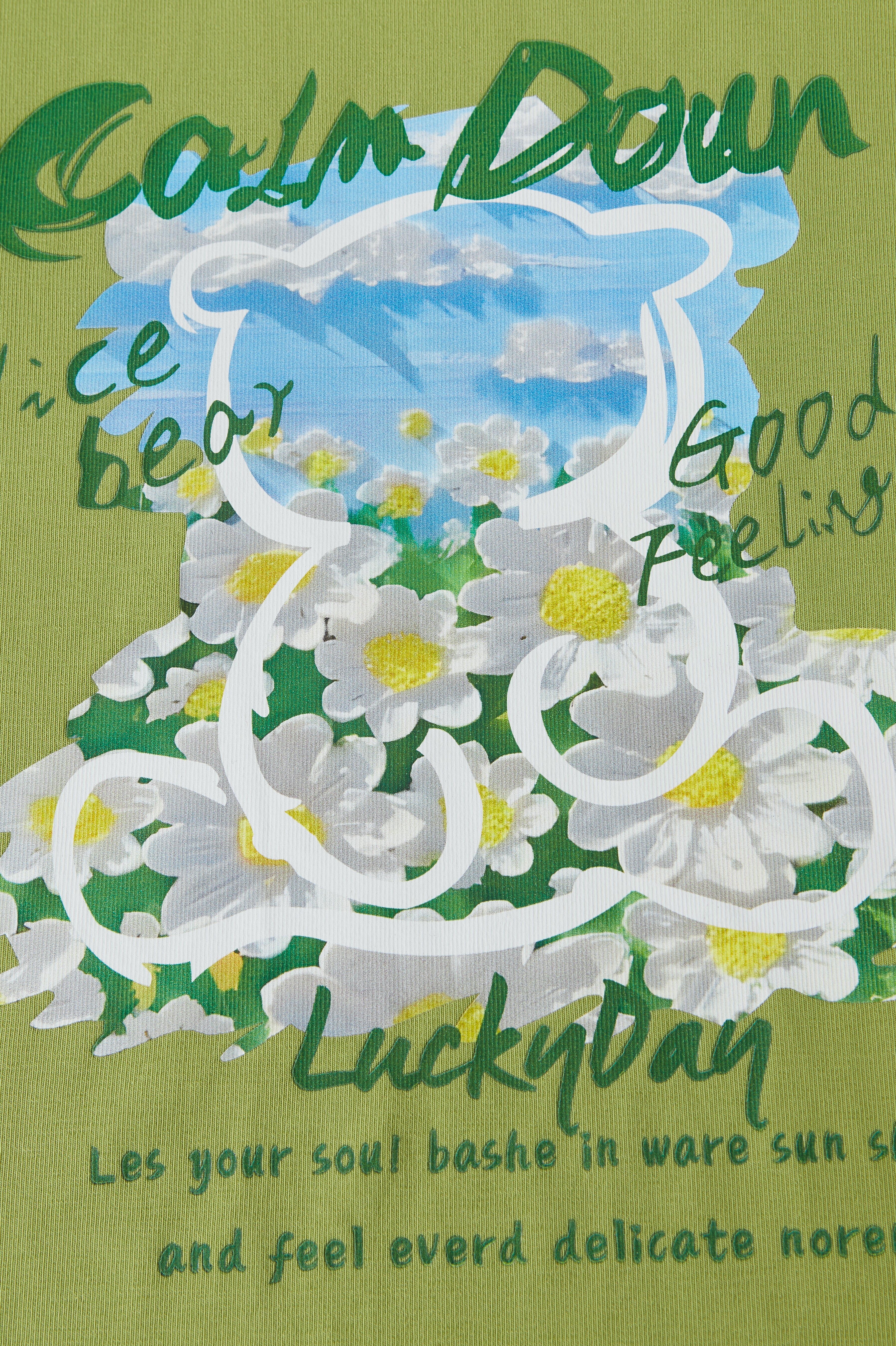 Loose Round Neck Cream Style Printed Top EXZ3007