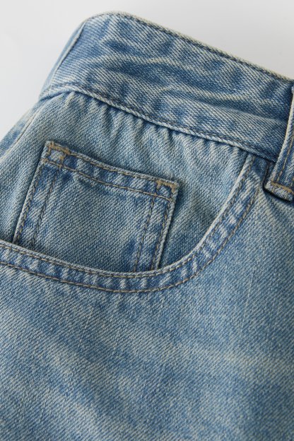 Embroidered Retro Wide-Leg Jeans EXK5119