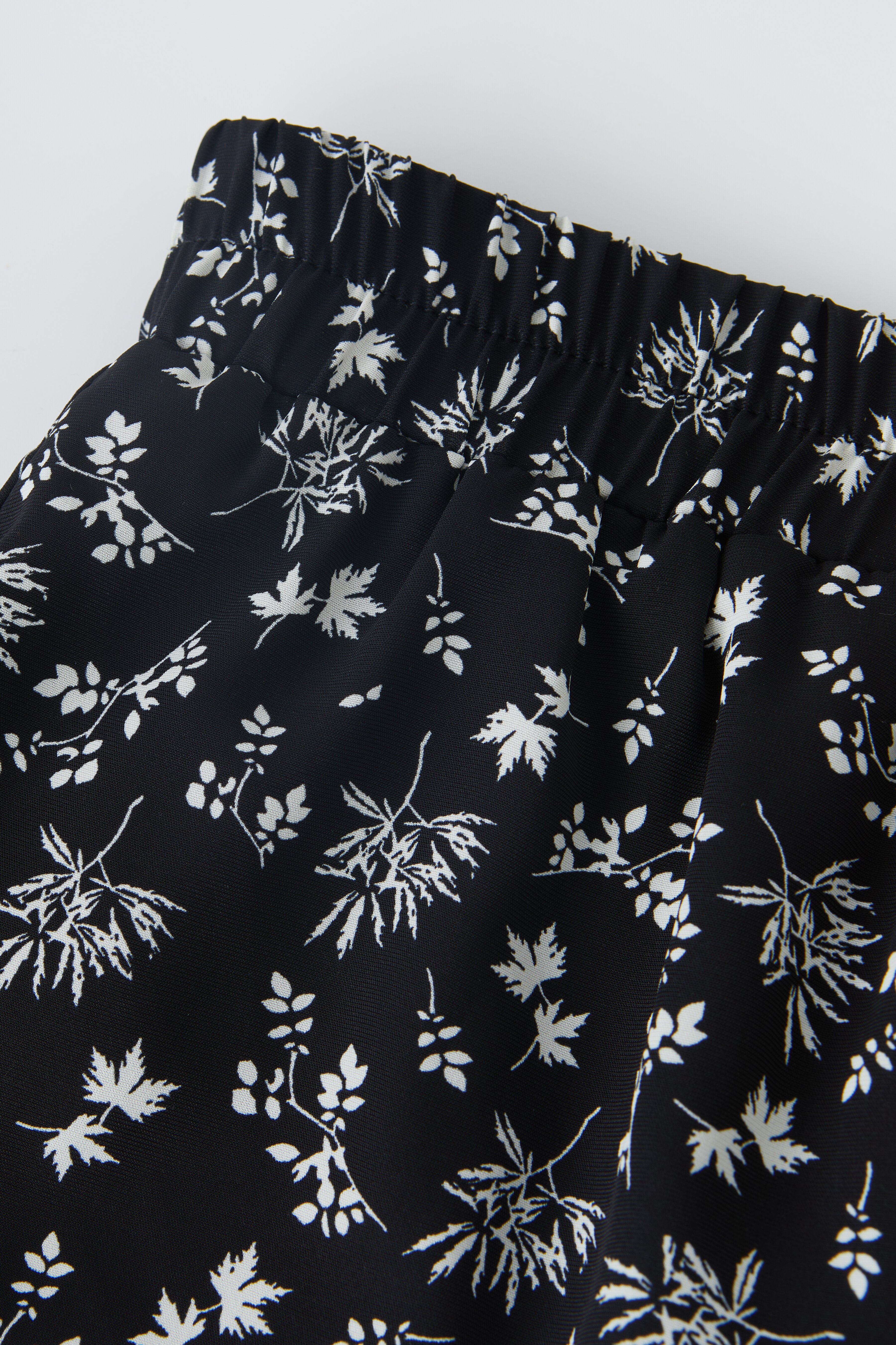 US Vintage Ruffled Floral Skirt Exbq3039