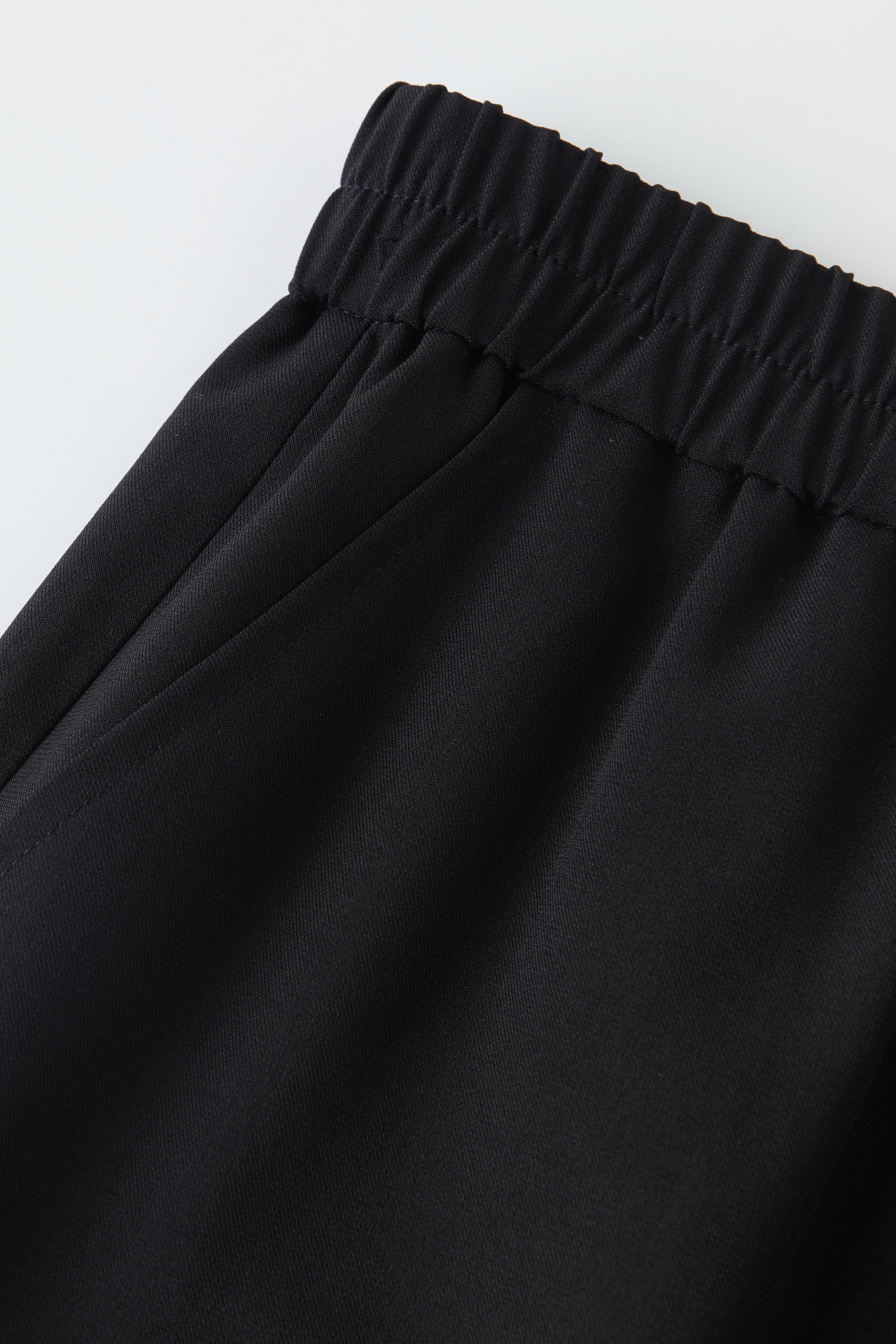 US Elastic waist casual slimming cropped pants DXK0513