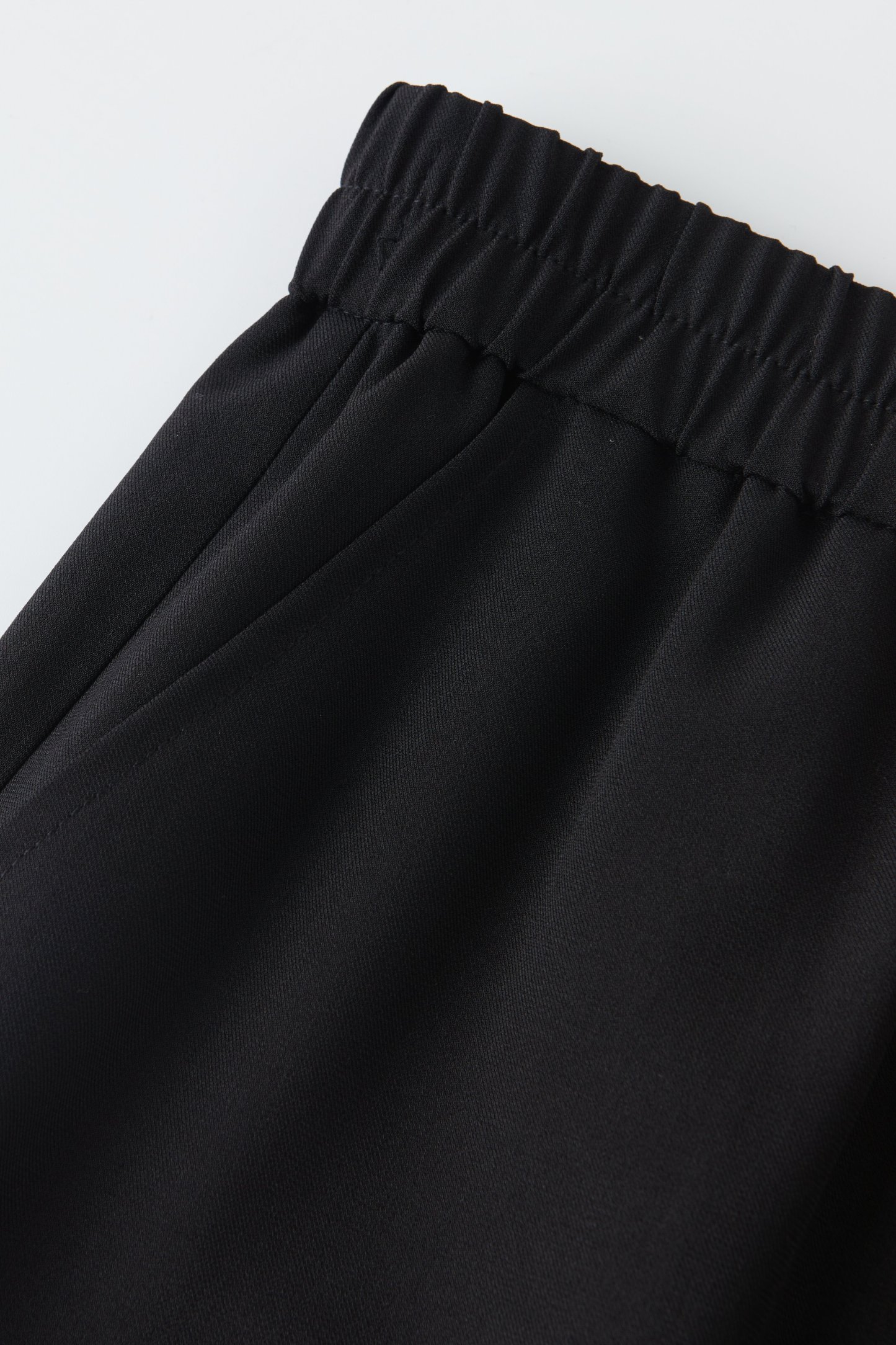 US Elastic waist casual slimming cropped pants DXK0513