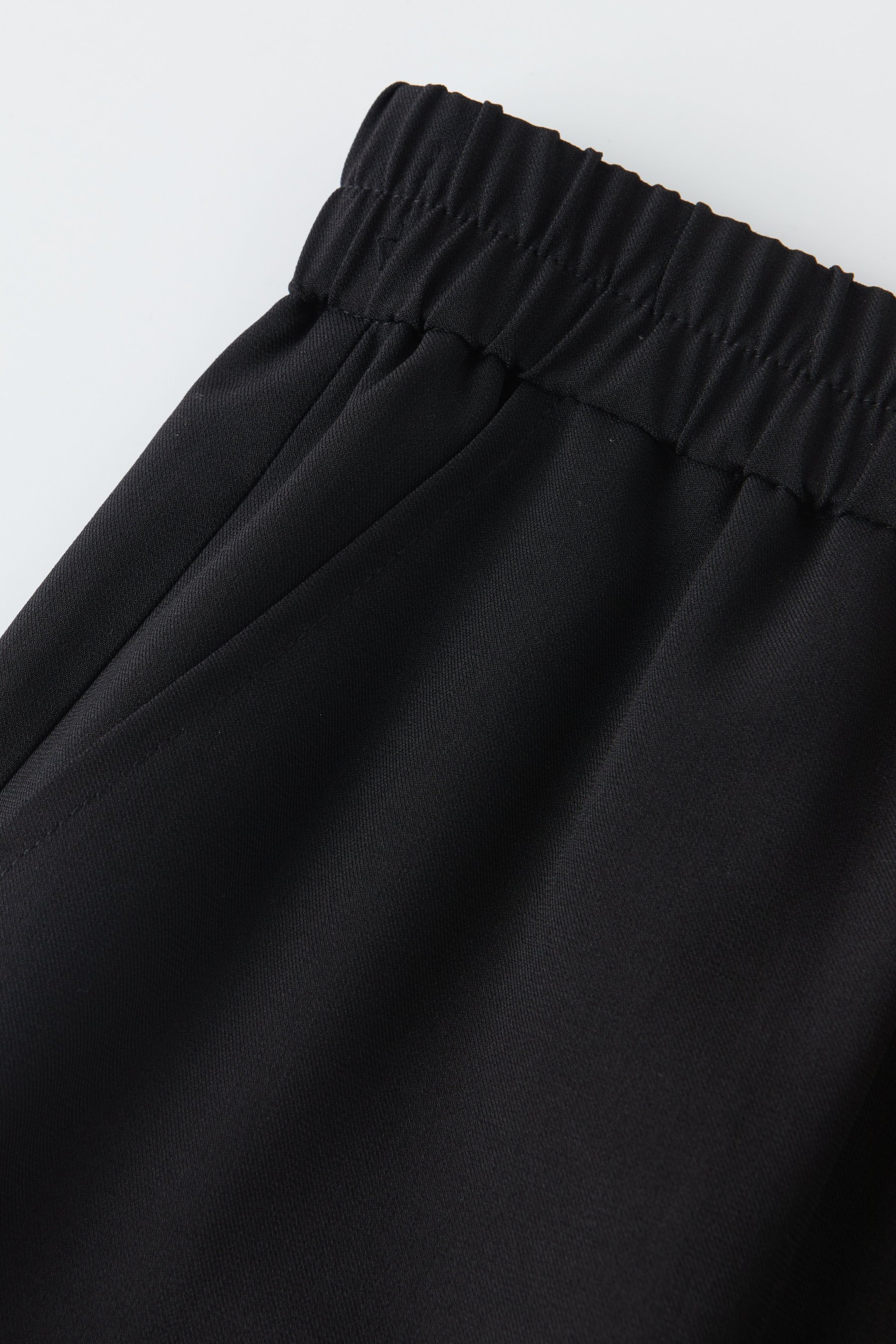 US Elastic waist casual slimming cropped pants DXK0513