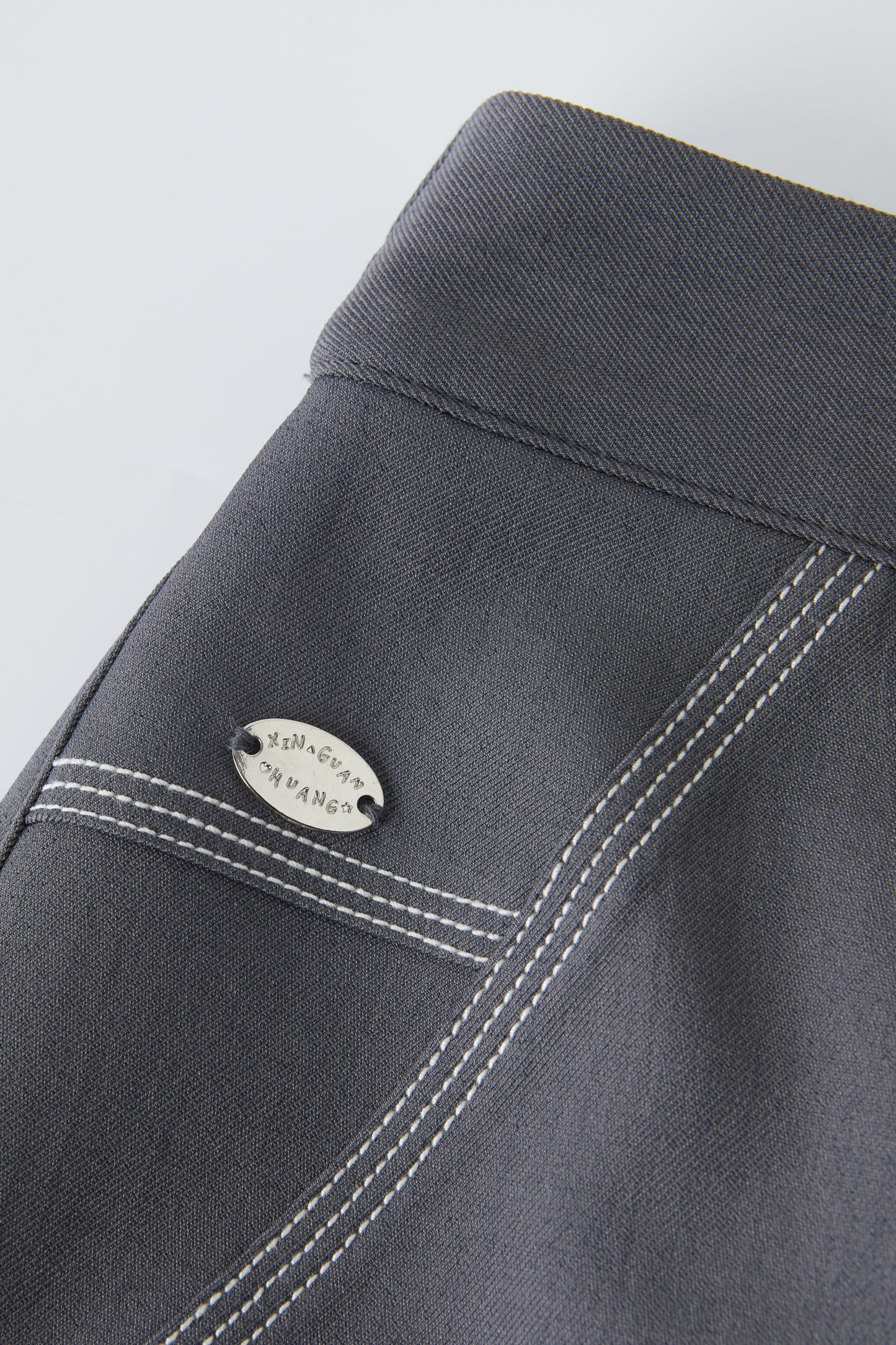 US Commuting Versatile A-line Color-block Skirt EXBQ5085