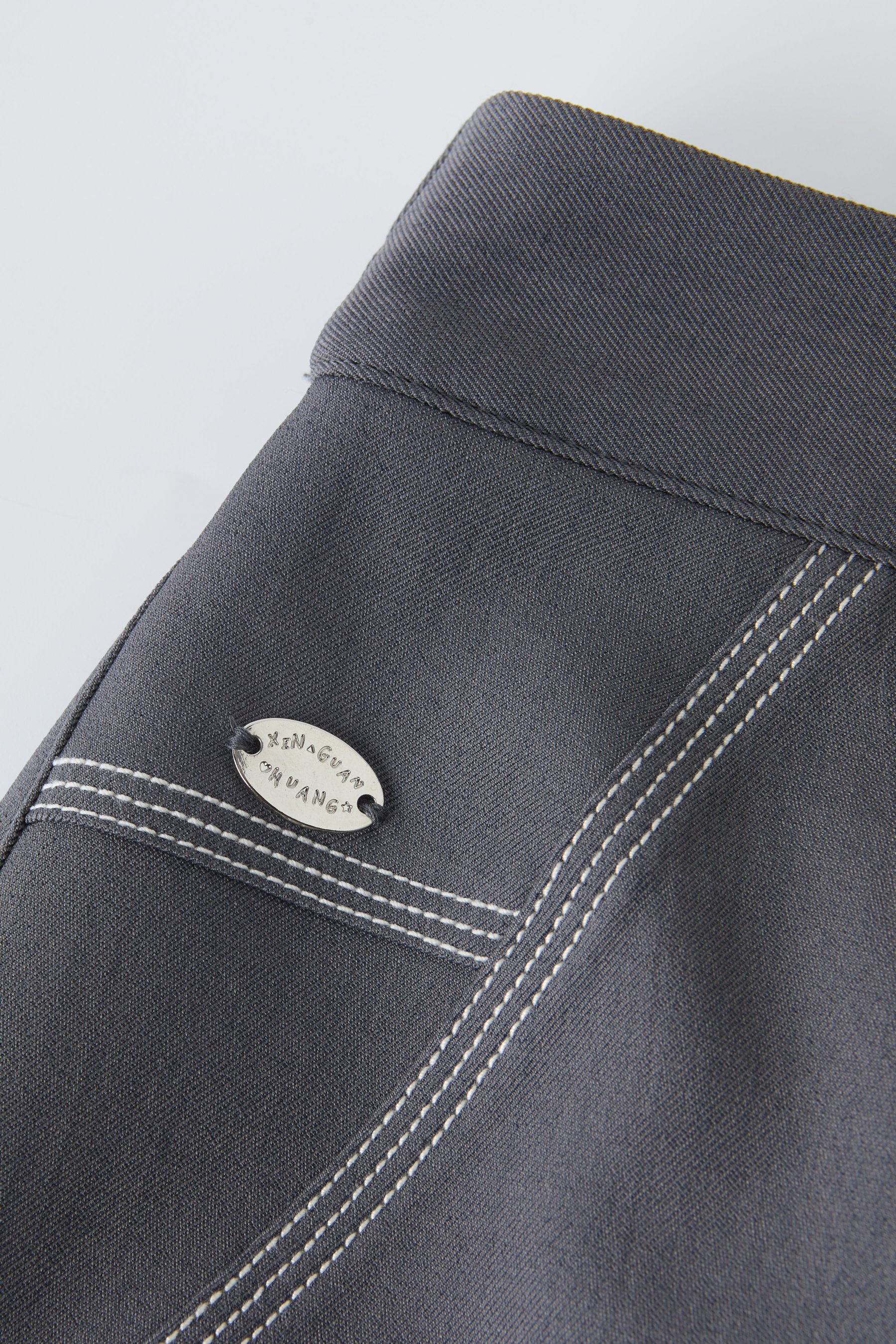 US Commuting Versatile A-line Color-block Skirt EXBQ5085