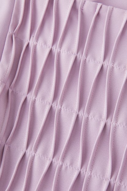 Square Neck Pleated Dress DXQ0756