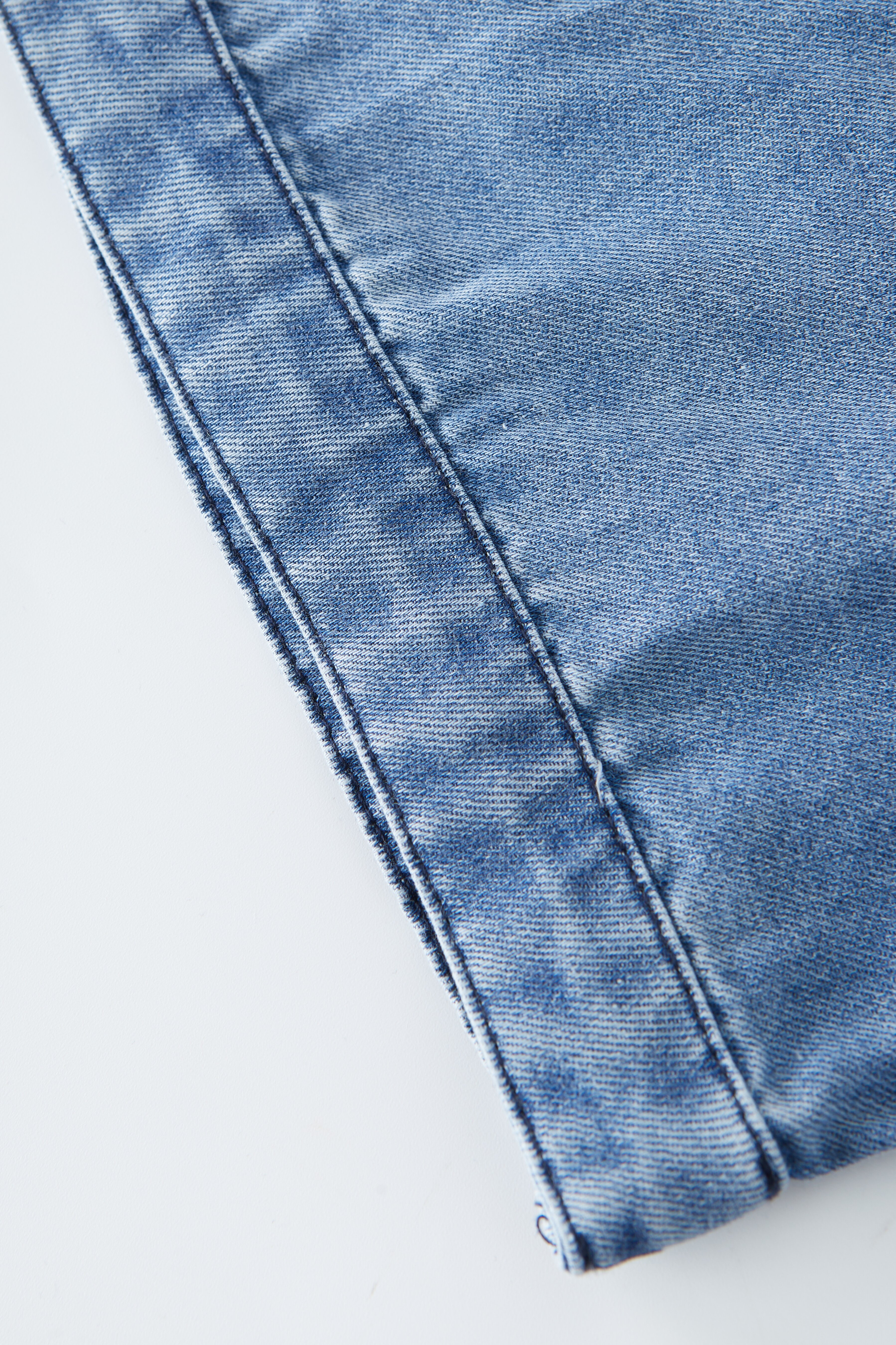 Off-shoulder Fake Two-piece Denim Dress EXQ5070