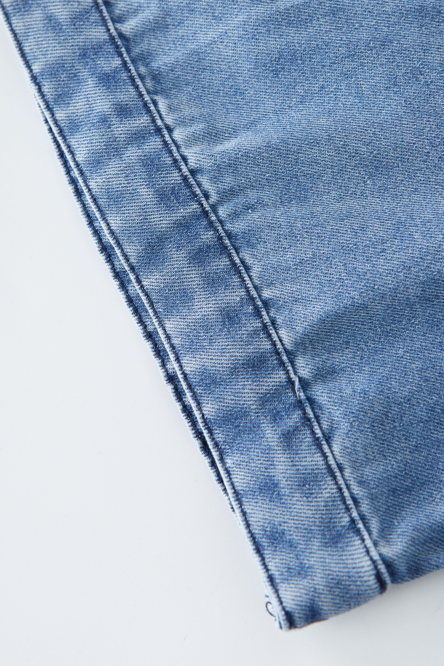 Off-shoulder Fake Two-piece Denim Dress EXQ5070