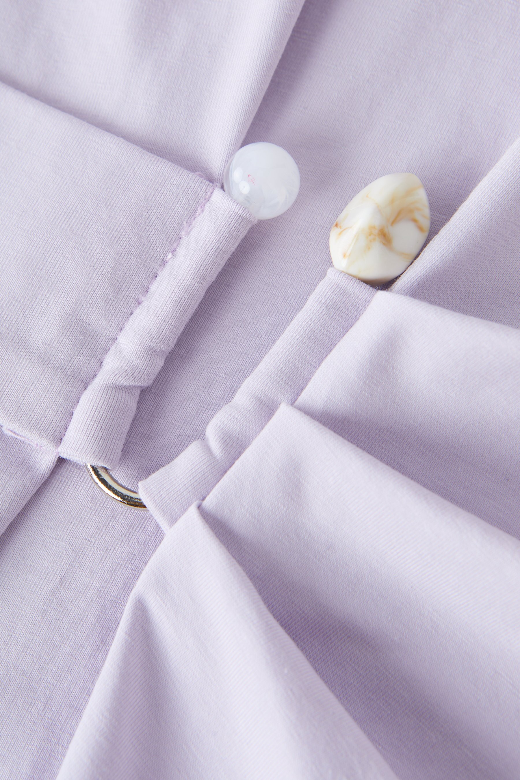 SEA Irregular Waist-Cinching Tummy-Hiding Slit Top EXZ5127