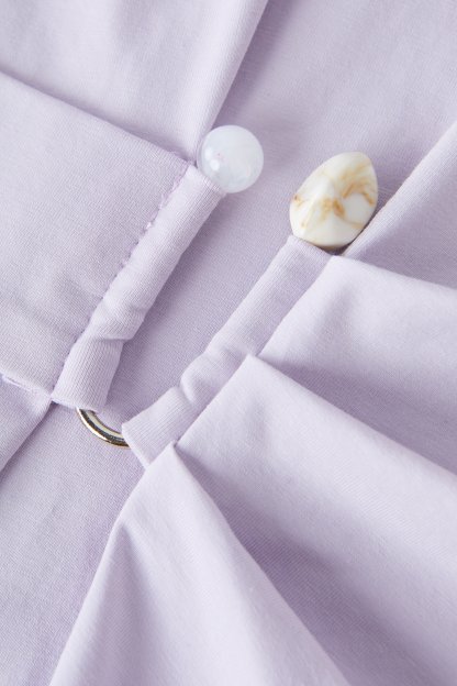 SEA Irregular Waist-Cinching Tummy-Hiding Slit Top EXZ5127