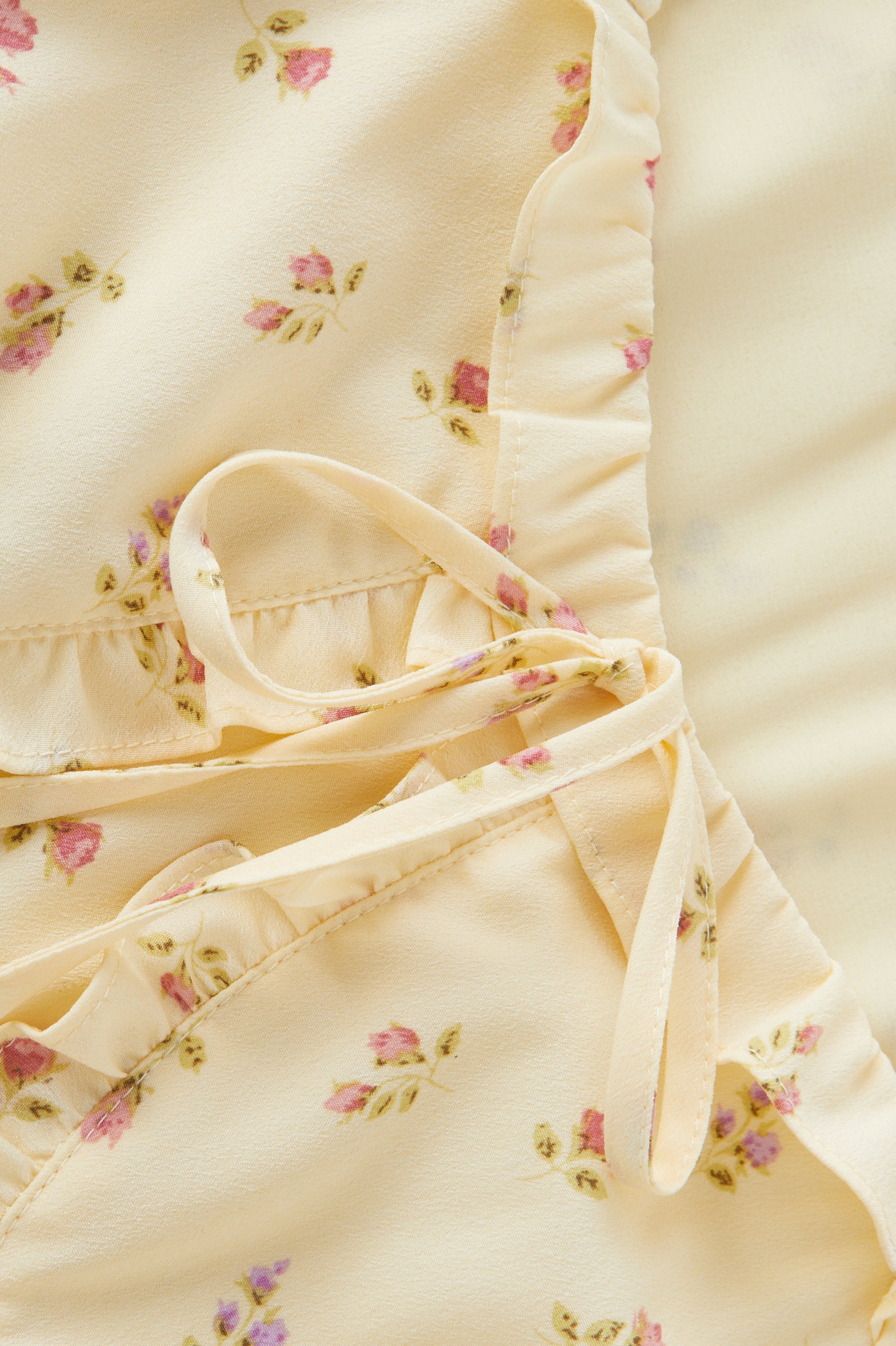 Puff Sleeve Holiday Style Floral Dress EXQ5280