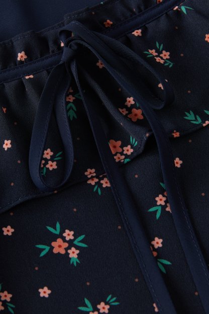 Square Neck Floral Sweet Dress EXQ5190