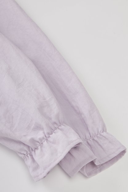 Puff Sleeve V-Neck Fake Two-Piece Top EDA5637