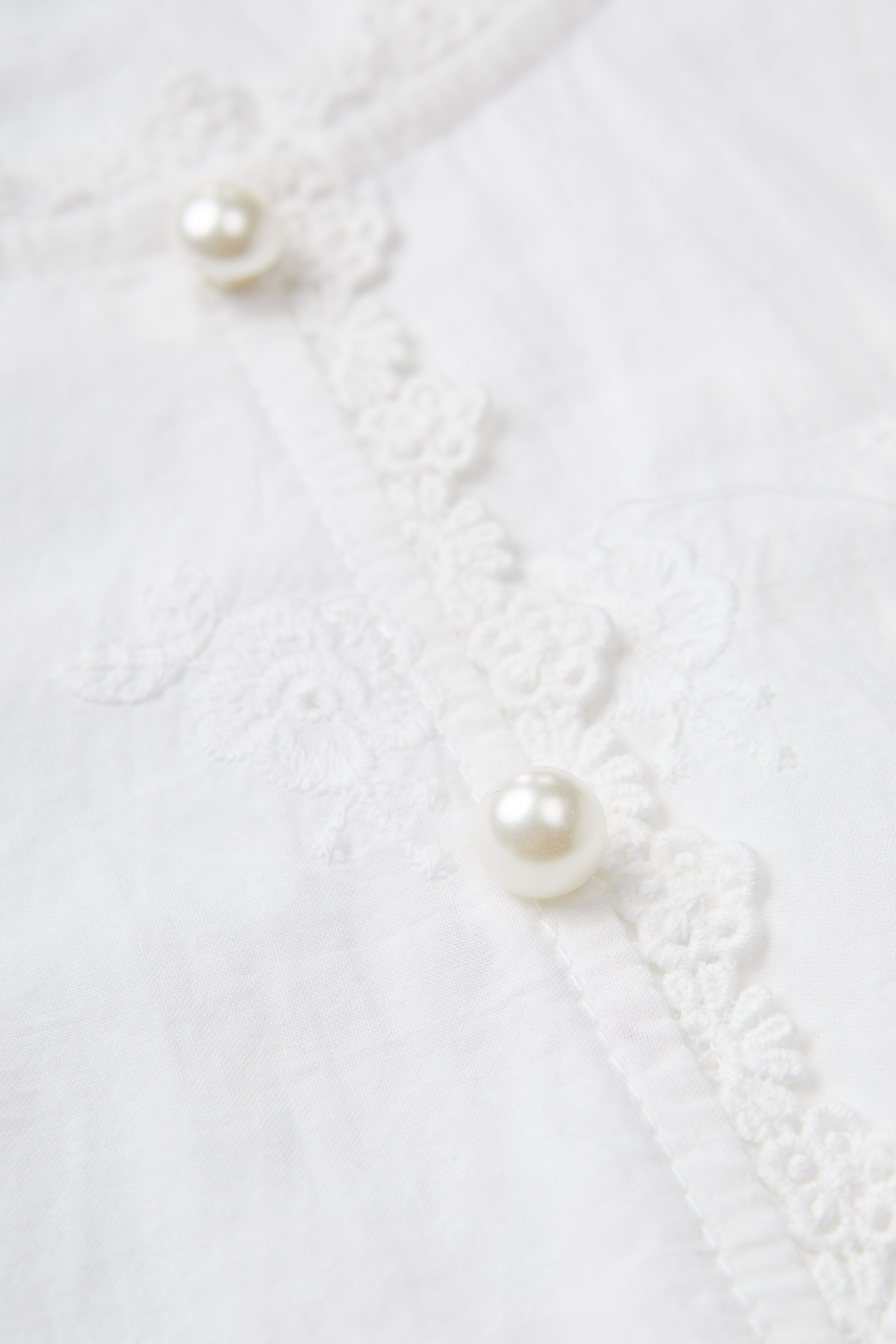 Embroidered Hollow Out Elegant Blouse EDA5772