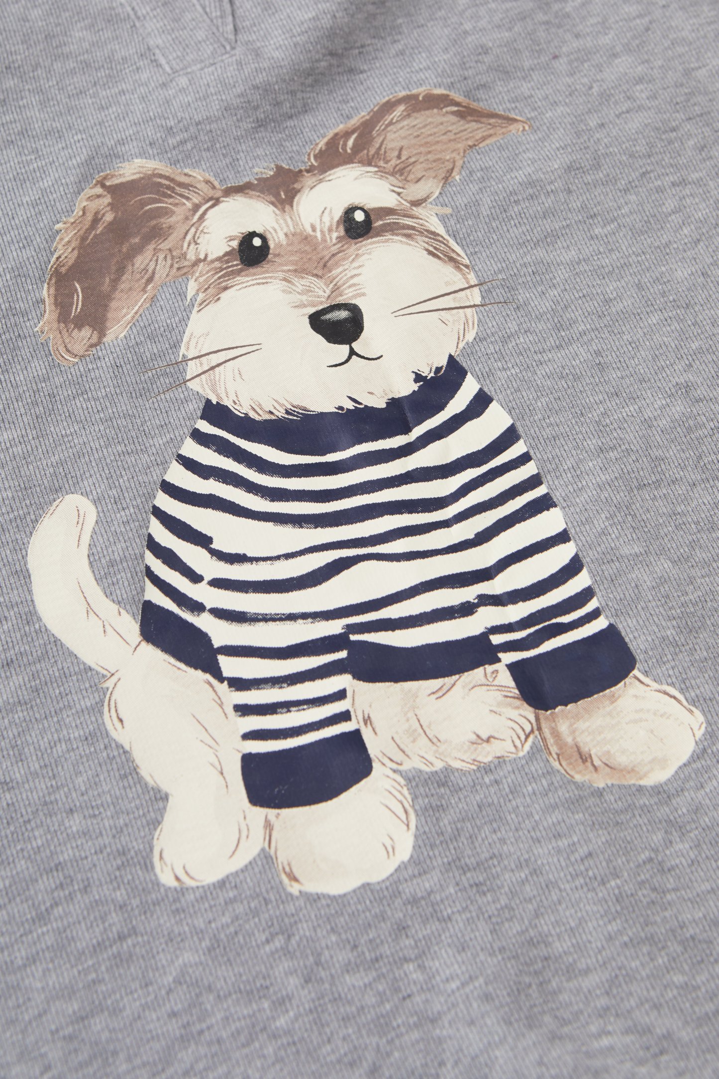 POLO Collar Puppy Print Loose Top EDZ5815