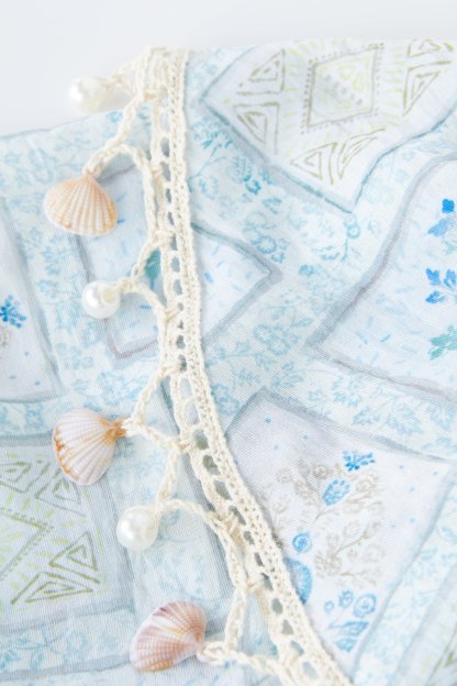 Sweet Vacation Two-Way Printed Blouse EXA5537