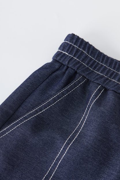 Fashionable Modern Imitation Denim Casual Pants EXK5303