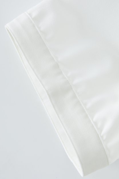 Solid Color Pearl Decorated Top EXA5222