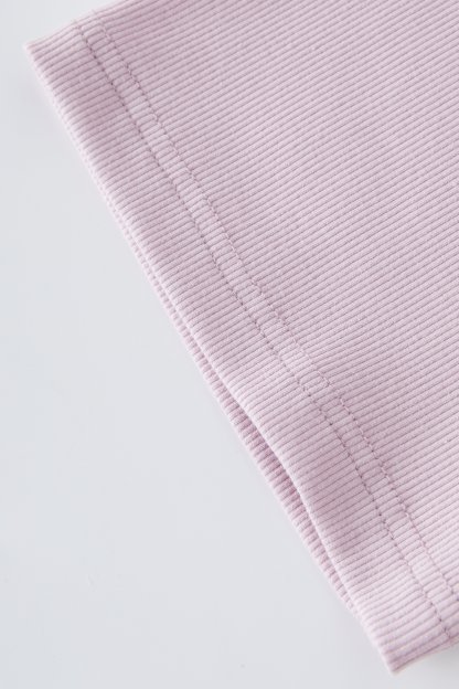 POLO Collar Zipper Pleated Short Sleeve Top EXZ5279