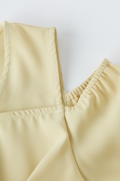 Loose Off-Shoulder Woven Top EXA3079