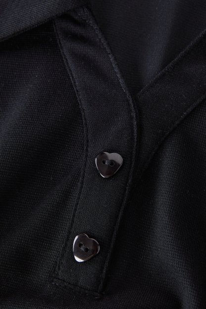 POLO Collar Waist Short Sleeve Dress EXQ5588