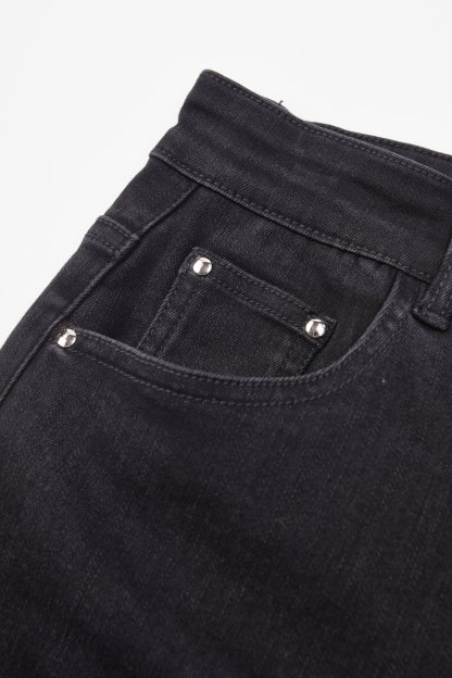 Flared Slim Fit Slimming Denim Pants EDK5718