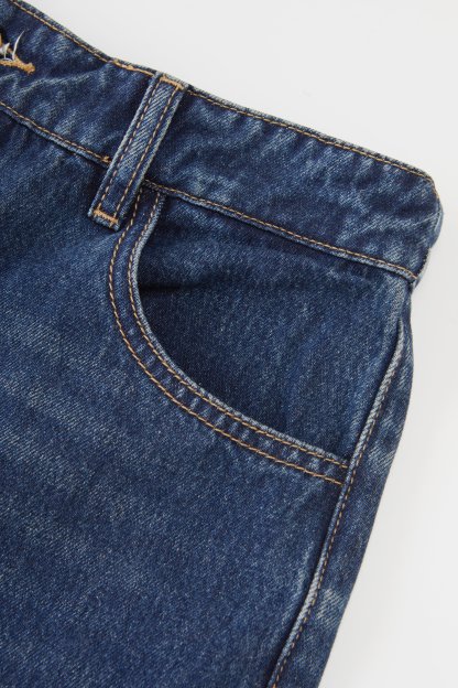 retro wide-leg straight-leg denim pants EDK5862