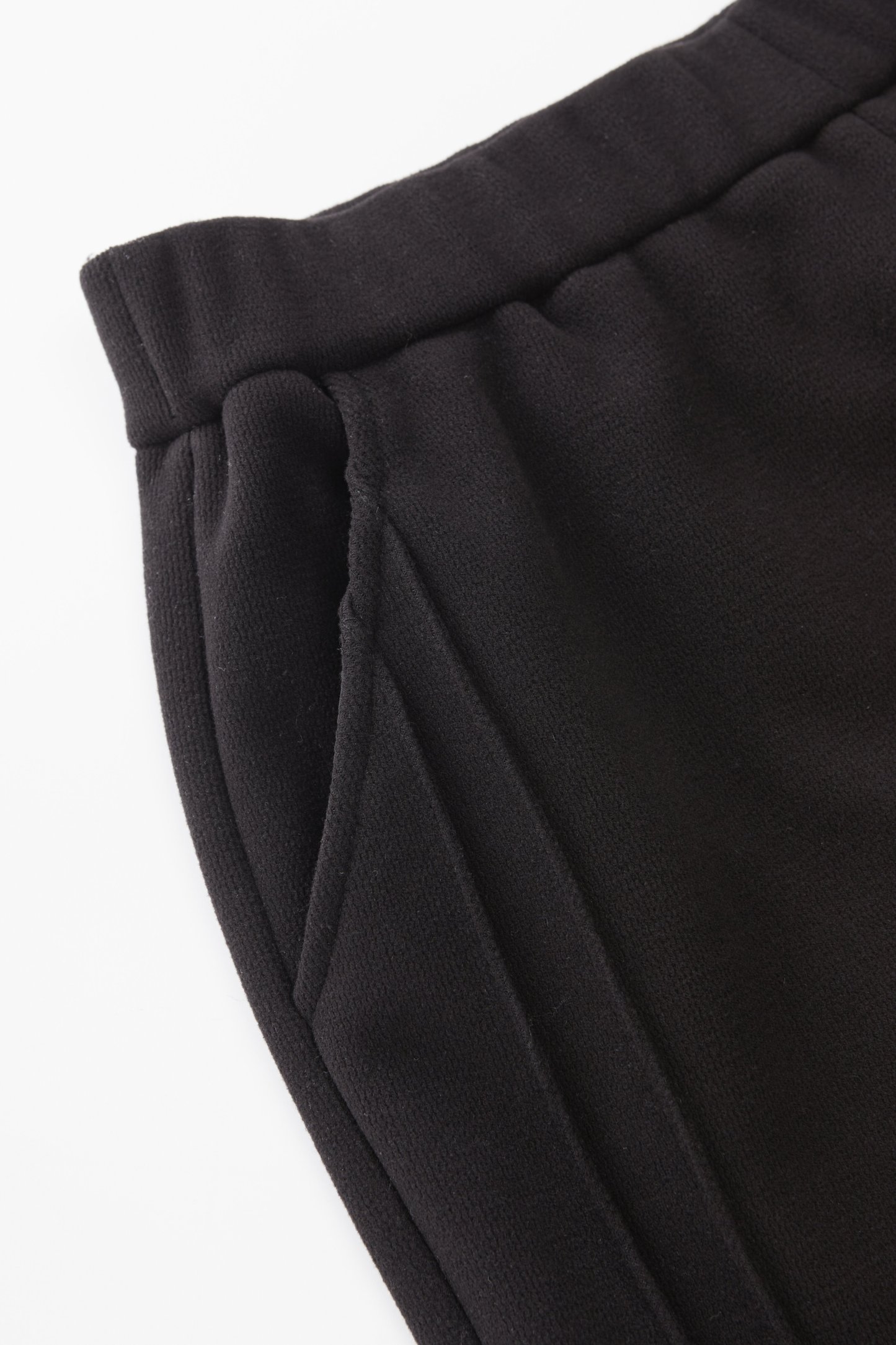 Fleece-Lined Straight-Leg Glutinous Rice Casual Pants EDK5851