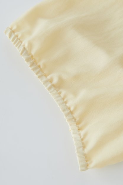 Irregular V-neck Waist-cinching Top EXA5157