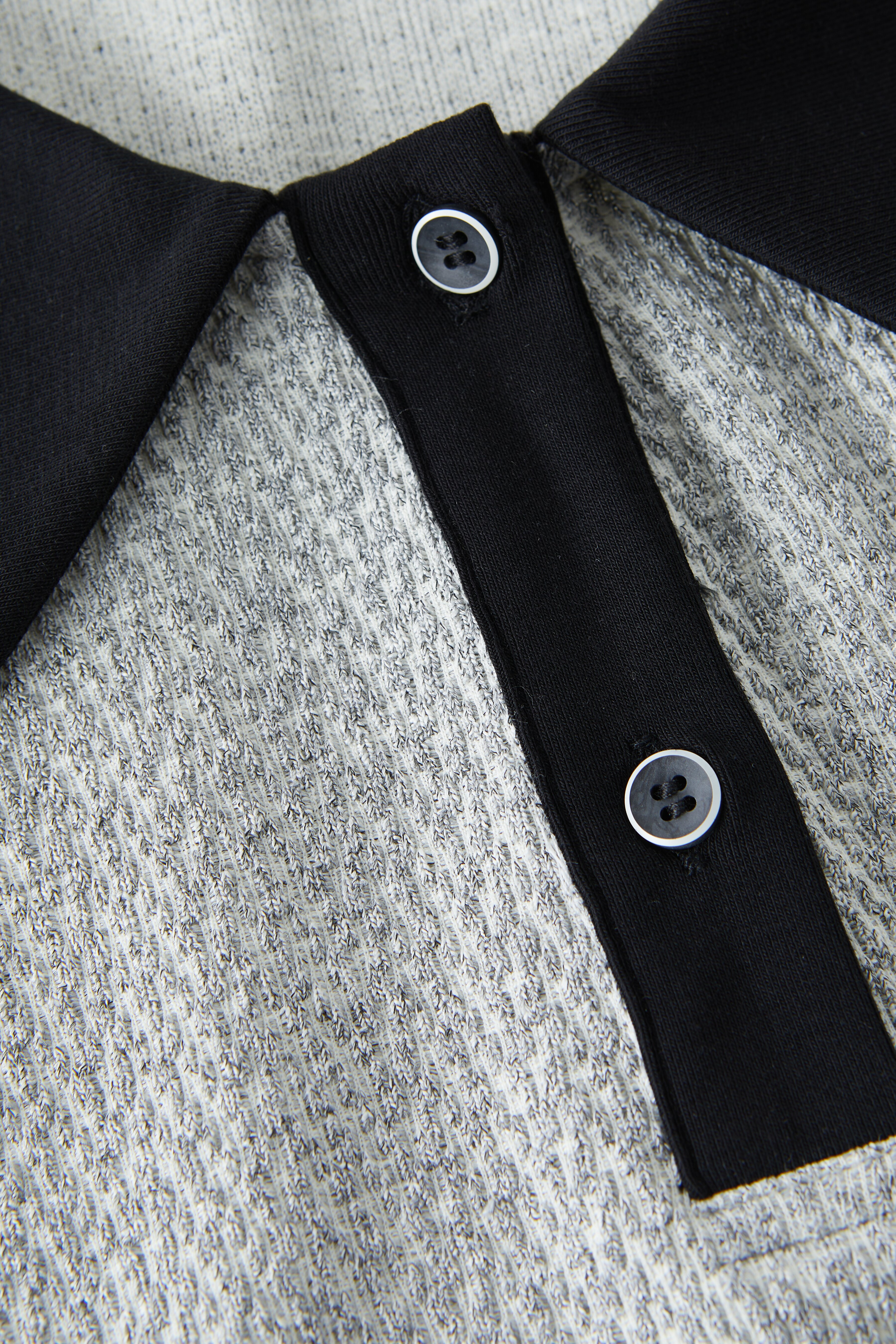 POLO Collar Textured Top EXZ5255