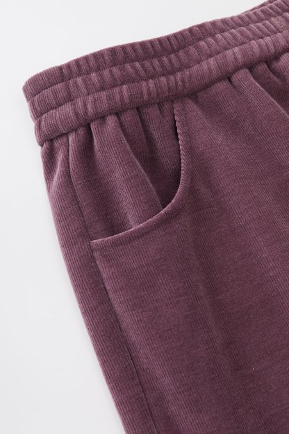 Chenille High Waist Slimming Wide Leg Pants EDK5820