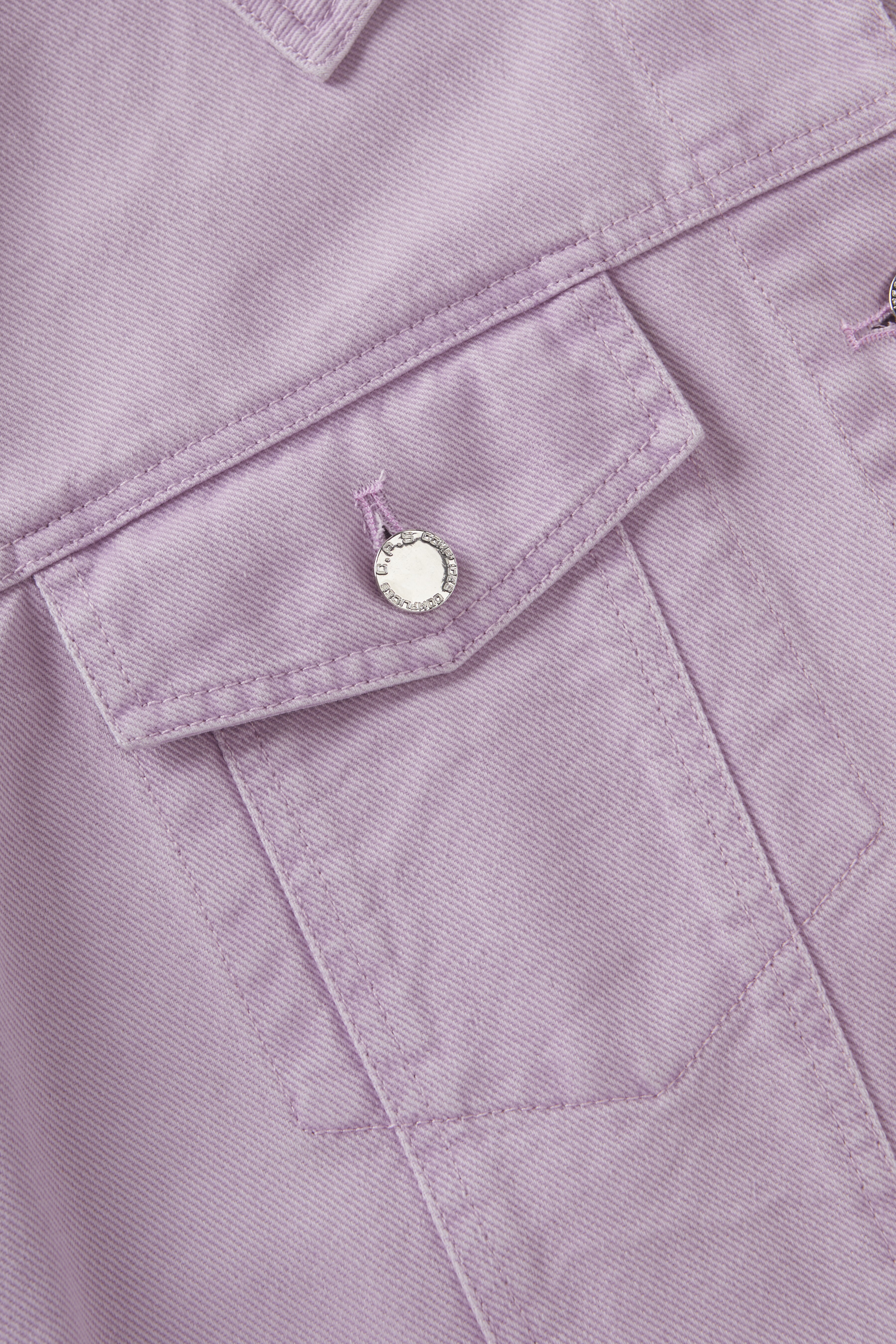 Back Embroidered Washed Denim Jacket FCW7059