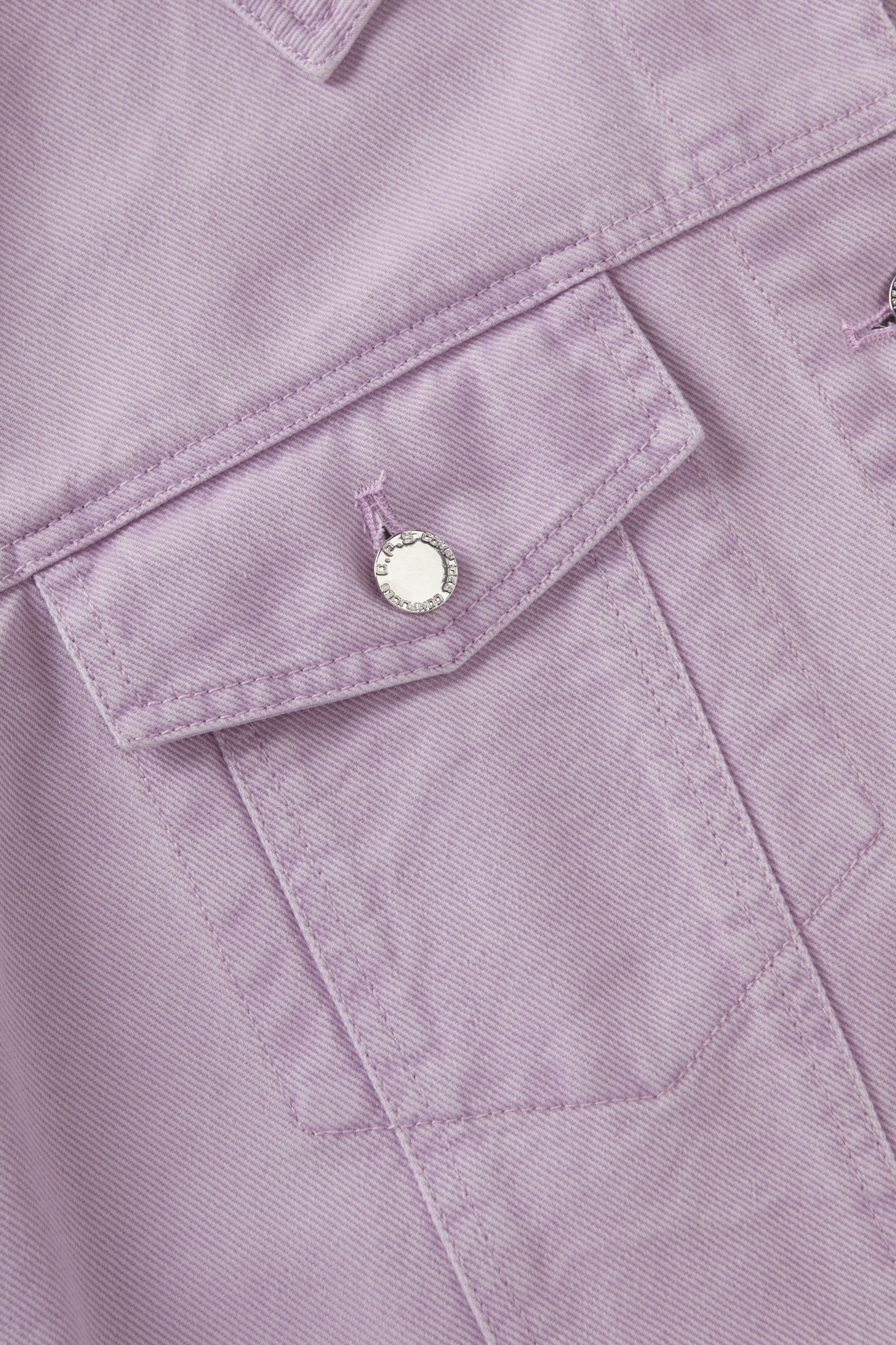 Back Embroidered Washed Denim Jacket FCW7059