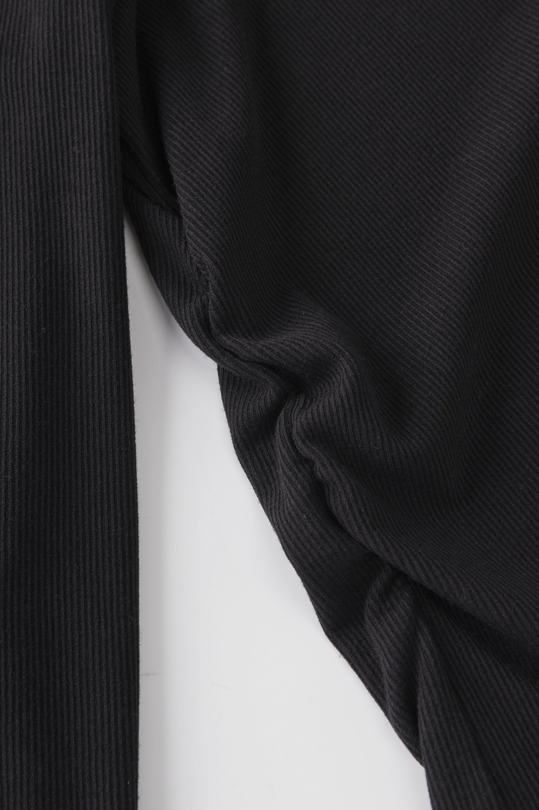 U-neck waist-cinching color-blocked faux two-piece T-shirt FCZ6985