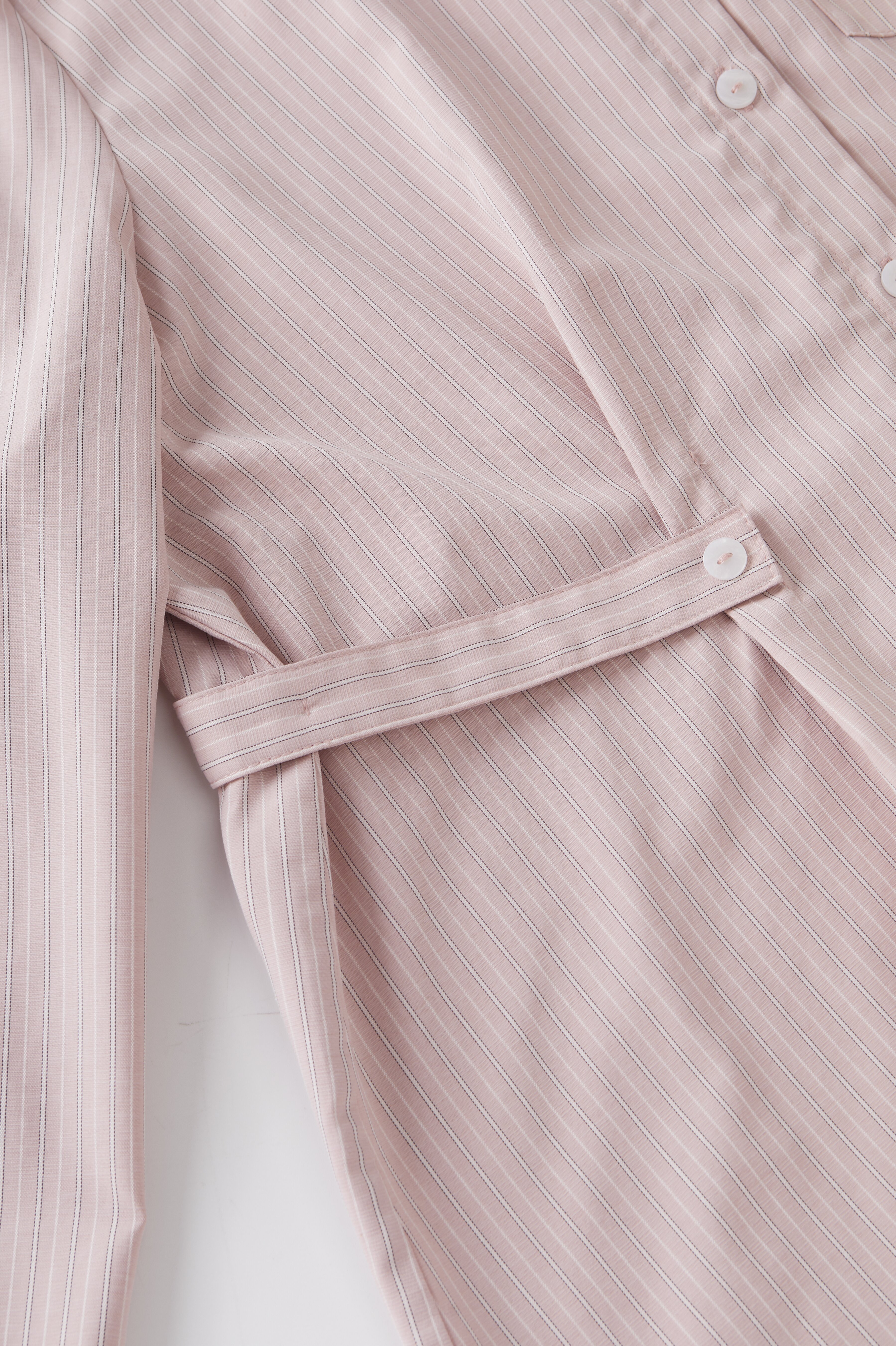 Waist-slimming versatile striped top FCA6979
