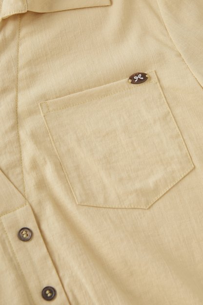 V-neck lace faux two-piece shirt FCA6899