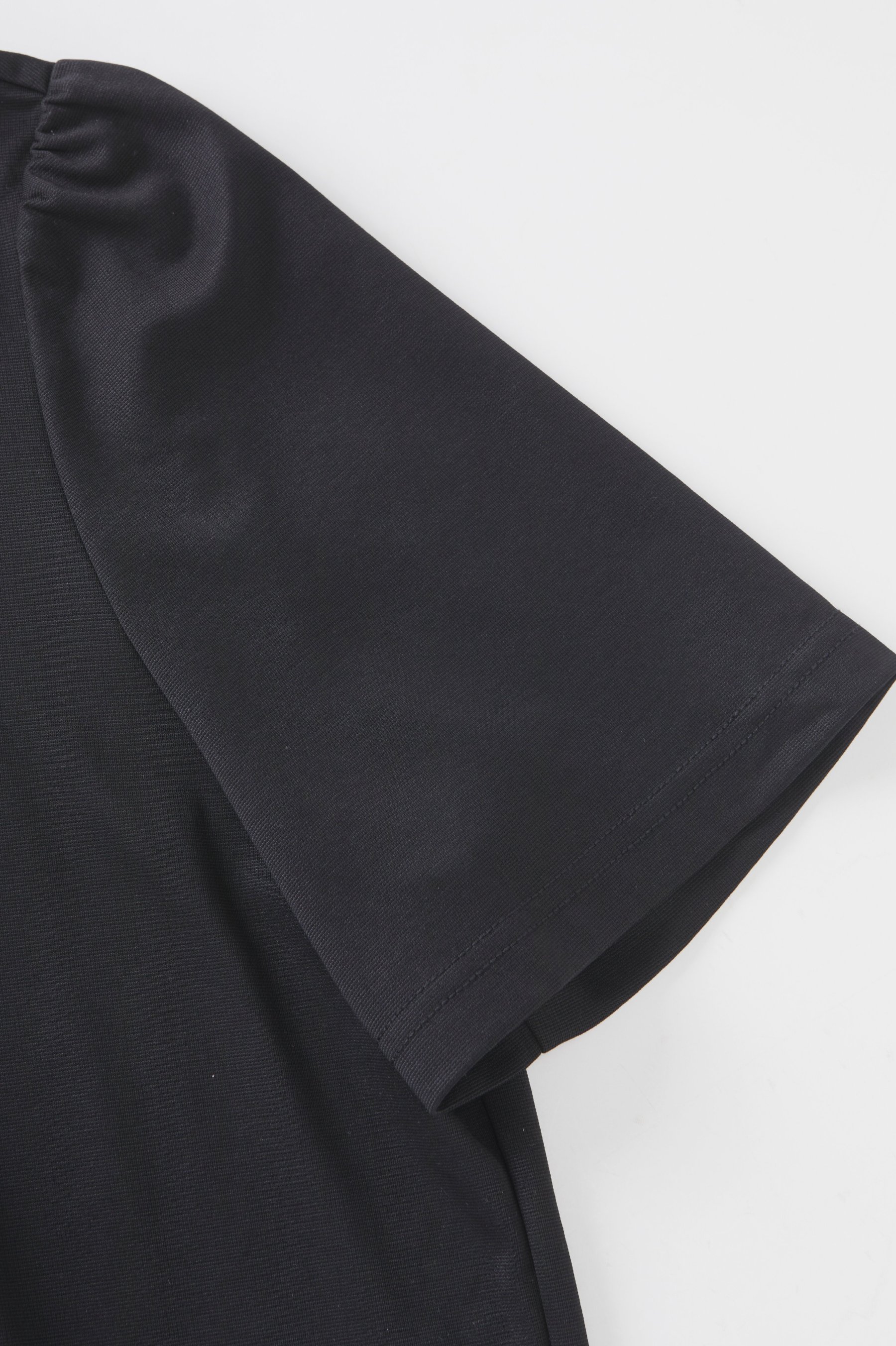 Round neck nail pearl slit temperament T shirt FXZ8060