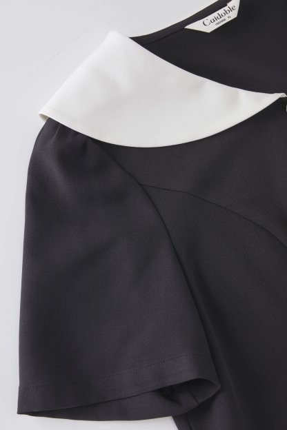 Age reducing bow doll collar shirt FXA8022