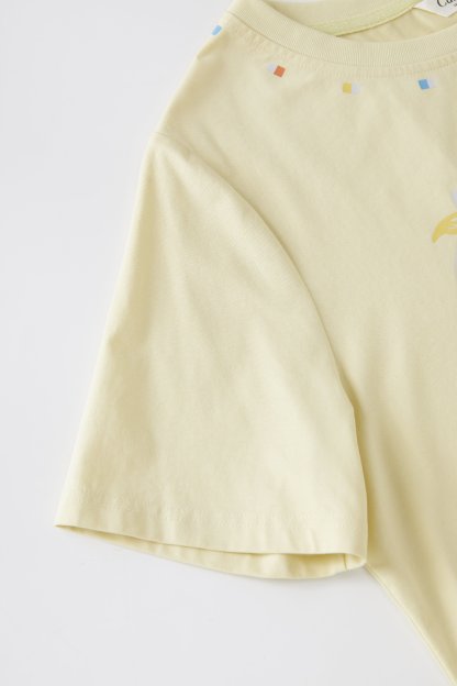 Unique cartoon printed fringe pony T-shirt FXZ8073