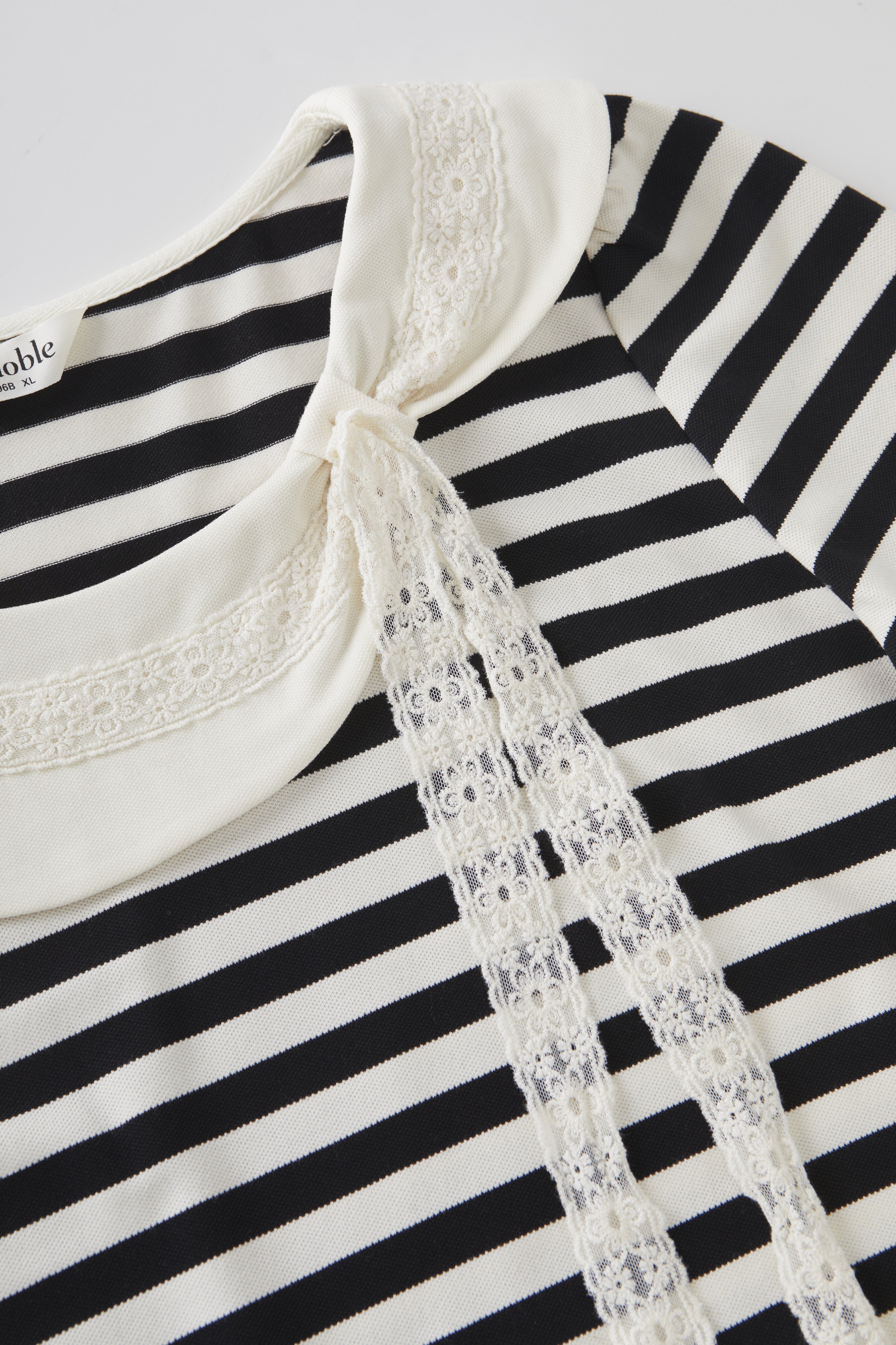 Baby collar lace bow T-shirt FXZ8066