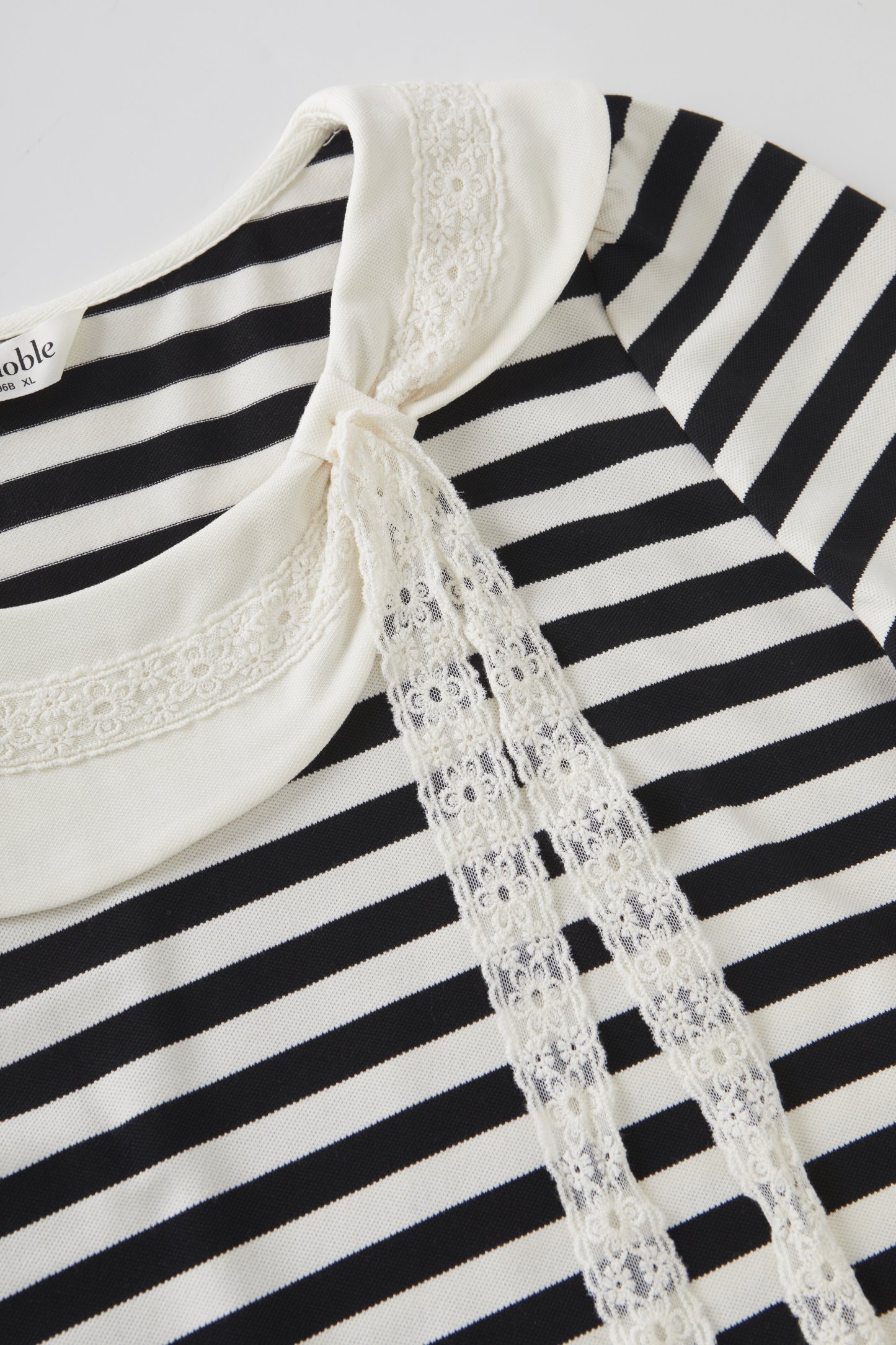 Baby collar lace bow T-shirt FXZ8066