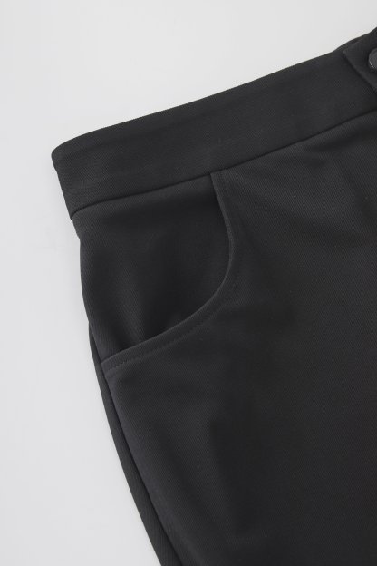 High waisted slightly flared ankle ruffled casual pants FXK8012