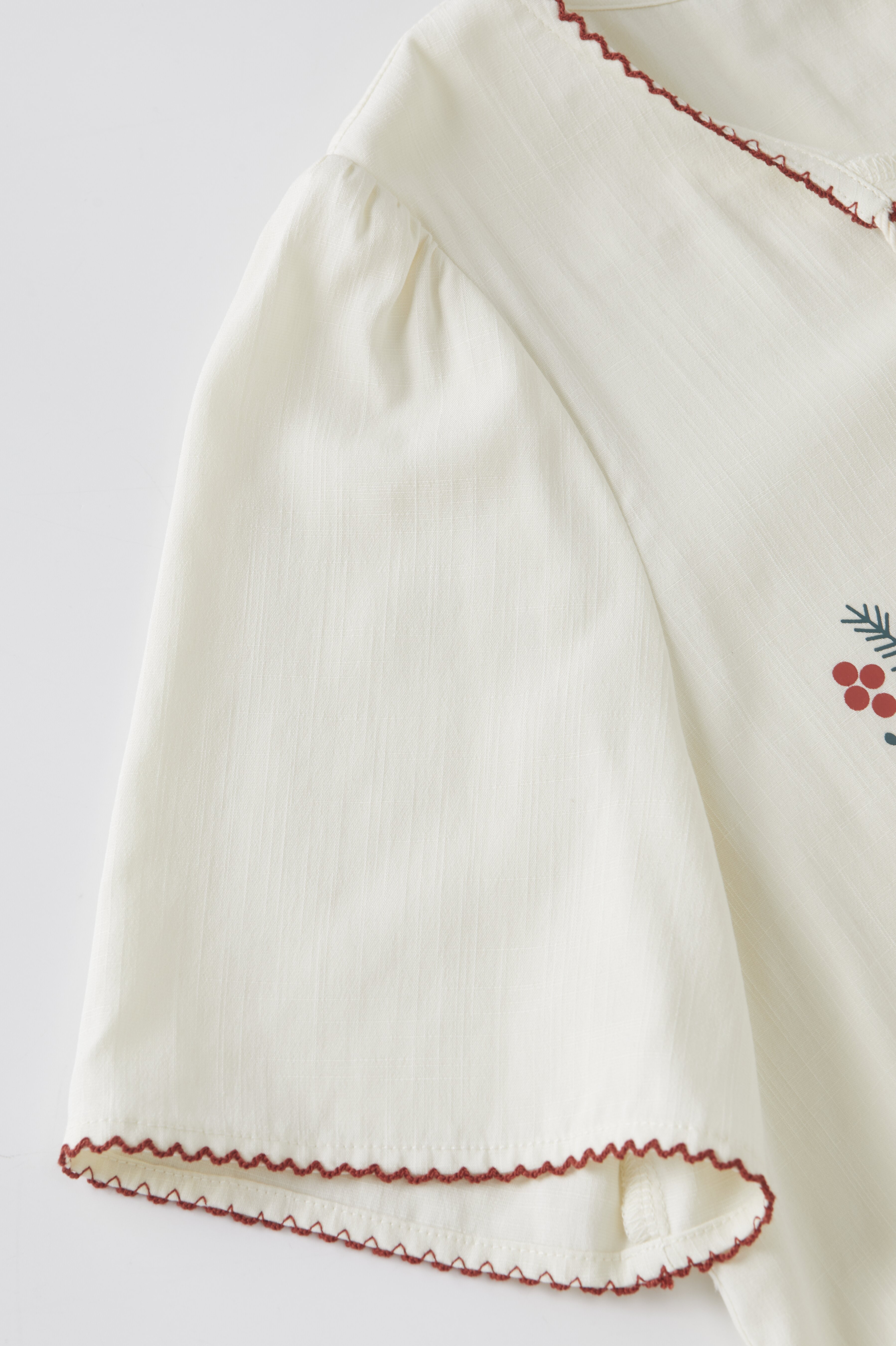 Retro style printed cotton shirt FXA8021