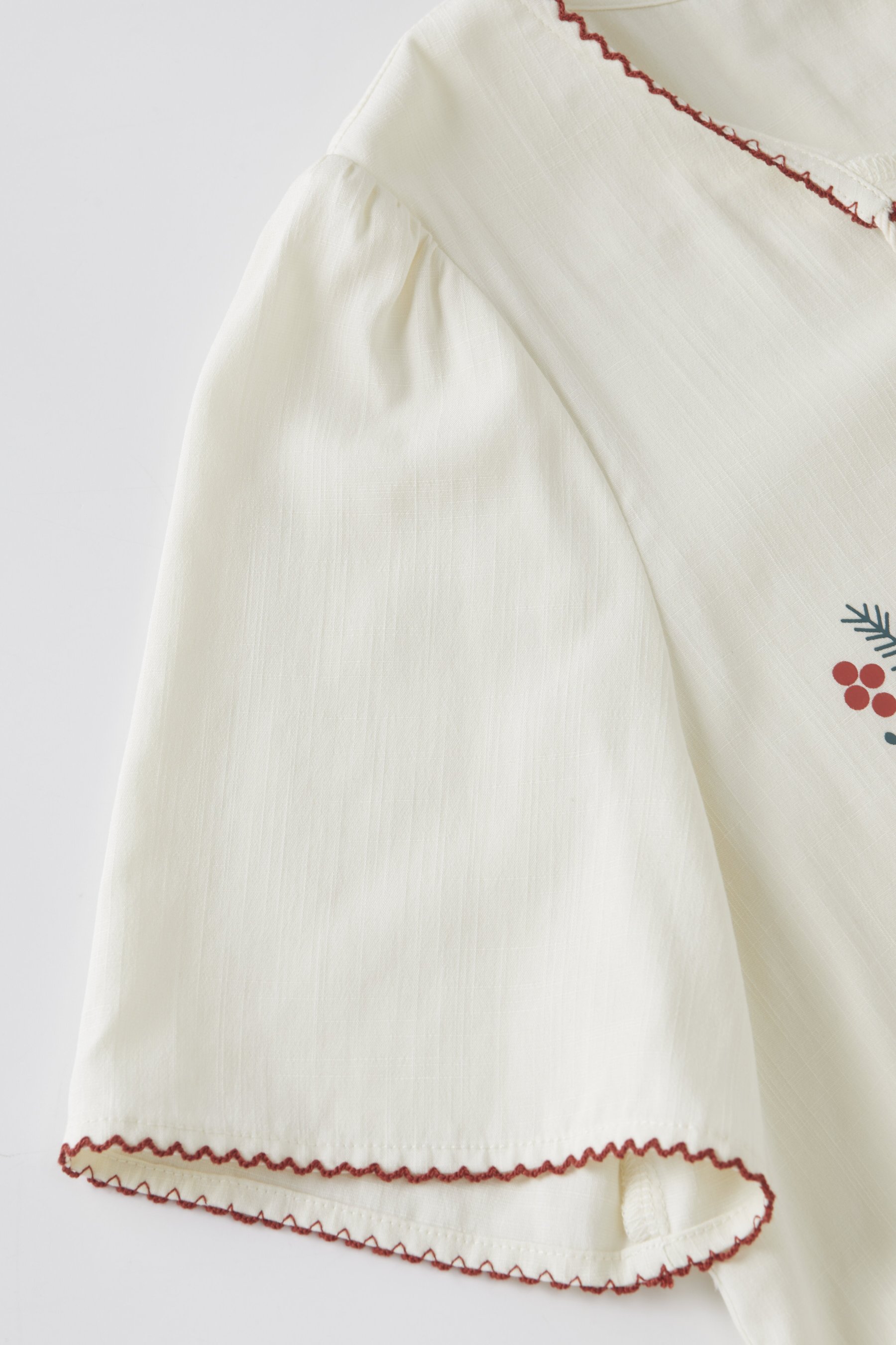 Retro style printed cotton shirt FXA8021